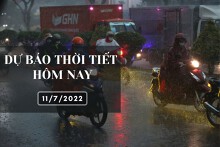 Dự báo thời tiết hôm nay 11/7/2022: Hà Nội ngày nắng đêm mưa, Đà Nẵng và TP HCM đều có mưa vừa, mưa to và dông