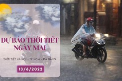 Dự báo thời tiết ngày mai 13/6/2022: Hà Nội, Đà Nẵng và TP HCM ngày nắng nóng, đêm mưa dông