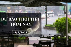 Dự báo thời tiết hôm nay 15/5/2022: Hà Nội có mưa, trời chuyển mát, TP HCM cả ngày mưa dông