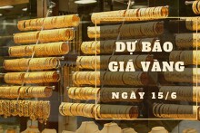 Dự báo giá vàng 15/6: Có thể tiếp tục giảm?