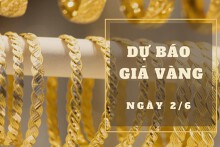 Dự báo giá vàng 2/6: Tiếp tục giảm theo đà thế giới?