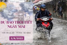Dự báo thời tiết ngày mai 2/8/2022: Hà Nội mưa lớn giảm dần, Đà Nẵng và TP HCM tiếp tục mưa dông, có nơi mưa to