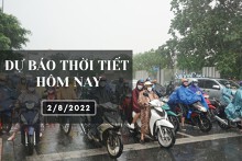 Dự báo thời tiết hôm nay 2/8/2022: Hà Nội mưa về sáng và đêm, Đà Nẵng chiều tối có mưa, TP HCM cục bộ có mưa to