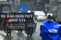 Dự báo thời tiết hôm nay 20/7/2022: Hà Nội, Đà Nẵng và TP HCM đều có mưa, cục bộ có nơi mưa to