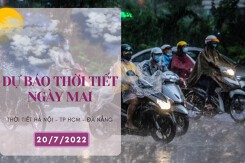 Dự báo thời tiết ngày mai 20/7/2022: Hà Nội kết thúc nắng nóng, Đà Nẵng nắng nóng cục bộ, TP HCM có thể có mưa to