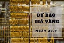 Dự báo giá vàng 20/7: Phục hồi trở lại?