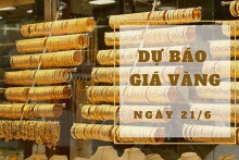 Dự báo giá vàng 21/6: Khả năng giảm trở lại?