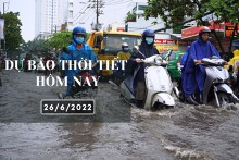 Dự báo thời tiết hôm nay 26/6/2022: Hà Nội, Đà Nẵng tiếp tục nắng nóng, TP HCM chưa dứt mưa lớn