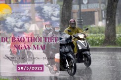 Dự báo thời tiết ngày mai 28/5/2022: Hà Nội mưa to vào chiều tối, Đà Nẵng ngày nắng nóng, đêm không mưa