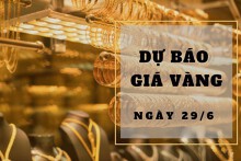 Dự báo giá vàng 29/6: Sẽ trở lại đà tăng vào đầu phiên?