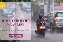 Dự báo thời tiết ngày mai 4/8/2022: Hà Nội ngày nắng nóng, Đà Nẵng và TP HCM còn mưa vừa, mưa to về chiều tối