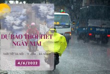 Dự báo thời tiết ngày mai 4/6/2022: Hà Nội, Đà Nẵng nắng nóng lên hơn 36 độ, TP HCM mưa to kèm dông