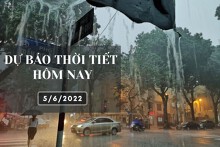 Dự báo thời tiết hôm nay 5/6/2022: Hà Nội, Đà Nẵng ngày nắng nóng, đêm mưa, TP HCM có lúc mưa rào và dông