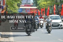 Dự báo thời tiết hôm nay 5/7/2022: Hà Nội và Đà Nẵng ngày nắng nóng, TP HCM thỉnh thoảng có mưa dông