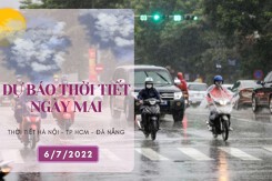 Dự báo thời tiết ngày mai 6/7/2022: Hà Nội, TP HCM đều có mưa về chiều tối, Đà Nẵng duy trì nắng nóng