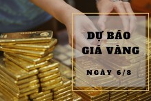 Dự báo giá vàng 6/8: Có thể giảm vào phiên cuối tuần?