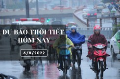 Dự báo thời tiết hôm nay 6/8/2022: Nhiều nơi ở Hà Nội, Đà Nẵng và TP HCM có mưa to đến rất to