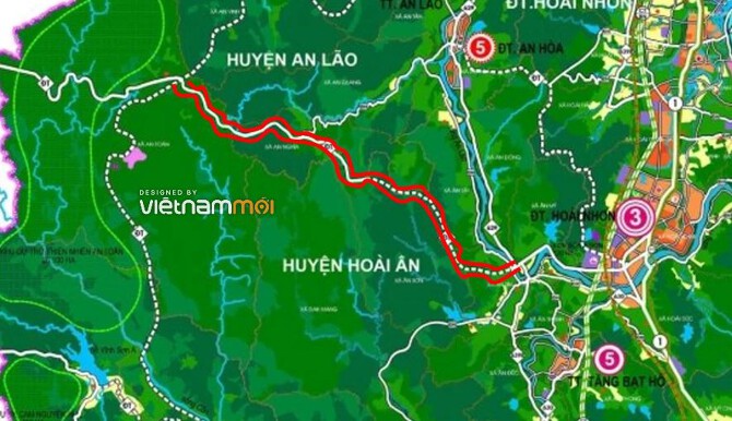 Đường sẽ mở ở huyện Hoài Ân mới nhất