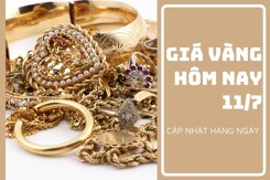 Giá vàng hôm nay 11/7: Vàng SJC giảm 50.000 - 100.000 đồng/lượng trong phiên sáng đầu tuần