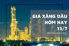 Giá xăng dầu hôm nay 13/7: Chấm dứt đà tăng, giá dầu giảm mạnh gần 7%