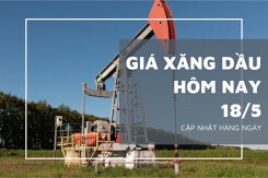 Giá xăng dầu hôm nay 18/5: Giá dầu giảm trở lại gần 1,5%