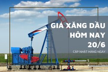 Giá xăng dầu hôm nay 20/6: Tiếp đà giảm, ghi nhận mức điều chỉnh gần 4%