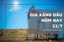Giá xăng dầu hôm nay 22/7: Chấm dứt đà tăng, giá dầu giảm hơn 2,5%