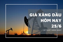 Giá xăng dầu hôm nay 25/6: Tăng trở lại, ghi nhận mức điều chỉnh dưới 2,5%