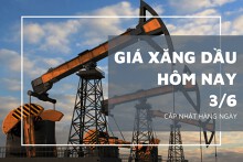 Giá xăng dầu hôm nay 3/6: Quay đầu tăng, ghi nhận mức điều chỉnh tăng gần 2,5%