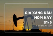 Giá xăng dầu hôm nay 31/5: Duy trì đà tăng, giá dầu tăng không quá 1,5%