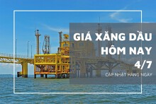 Giá xăng dầu hôm nay 4/7: Tăng dưới 2% trong phiên giao dịch đầu tuần