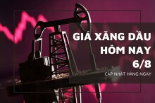Giá xăng dầu hôm nay 6/8: Quay đầu tăng nhẹ không quá 0,5% trên sàn Tokyo