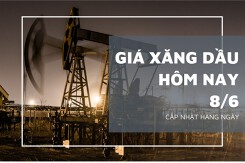 Giá xăng dầu hôm nay 8/6: Nối dài chuỗi ngày đi lên, giá dầu tăng hơn 1%