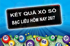KQXSBL - Kết quả xổ số Bạc Liêu hôm nay thứ Ba 26/7/2022: Giải đặc biệt 064110