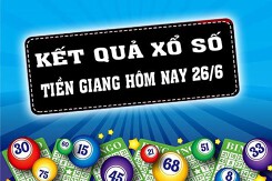 KQXSTG - Kết quả xổ số Tiền Giang hôm nay Chủ Nhật 26/6/2022: Giải đặc biệt 579182