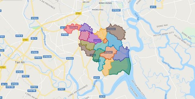 Đường sẽ mở ở huyện Cần Giuộc mới nhất