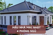 Gợi ý mẫu nhà mái Nhật 4 phòng ngủ rộng rãi, tiện nghi đáng đầu tư