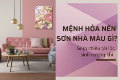 Mệnh Hỏa nên sơn nhà màu gì giúp chiêu tài lộc, sinh vượng khí?