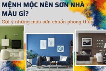 Mệnh Mộc nên sơn nhà màu gì? Gợi ý những màu sơn đẹp chuẩn phong thủy