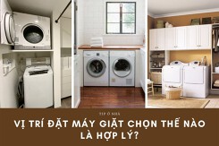 Vị trí đặt máy giặt nên chọn thế nào cho hợp lý?