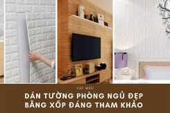 Các mẫu dán tường phòng ngủ đẹp bằng xốp đáng tham khảo năm 2022
