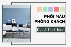 Top 3 cách phối màu phòng khách đẹp thịnh hành năm 2022