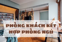 Phòng khách kết hợp phòng ngủ: Thiết kế ấn tượng dành cho những căn nhà nhỏ