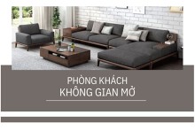 Mách bạn cách thiết kế phòng khách không gian mở đơn giản mà ấn tượng