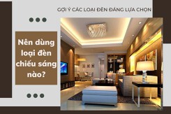 Nên dùng loại đèn chiếu sáng nào: Gợi ý các loại đèn đáng lựa chọn