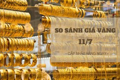 So sánh giá vàng hôm nay 11/7: Vàng SJC giảm trở lại 50.000 - 150.000 đồng/lượng phiên đầu tuần
