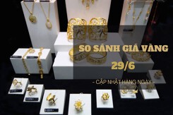 So sánh giá vàng hôm nay 29/6: Vàng SJC đảo chiều tăng 300.000 đồng/lượng
