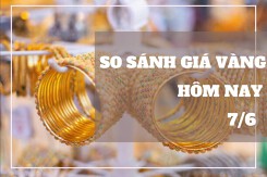 So sánh giá vàng hôm nay 7/6: Tiếp tục lao dốc, SJC mất thêm 150.000 đồng/lượng