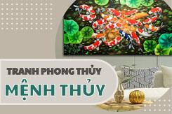 Tranh phong thủy mệnh Thủy: Cách chọn và một số mẫu gợi ý