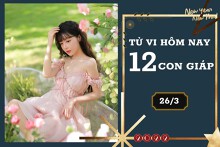Tử vi hàng ngày hôm nay 26/3 của 12 con giáp: Mão gặp nhiều rắc rối, Dậu tài lộc lao đao